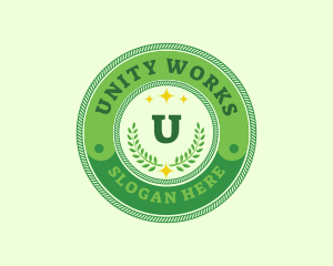 Eco Laurel Wreath  logo design