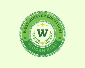 Eco Laurel Wreath  logo design