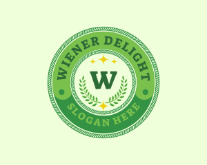 Eco Laurel Wreath  logo design