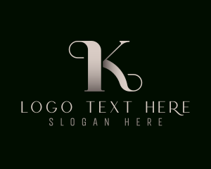 Letter K - Elegant Fashion Boutique logo design