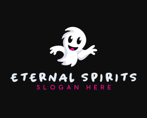 Halloween Ghost Spirit logo design