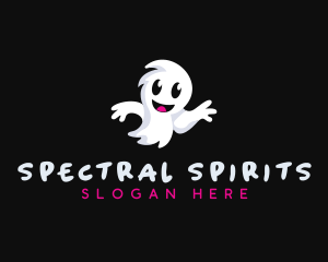 Halloween Ghost Spirit logo design