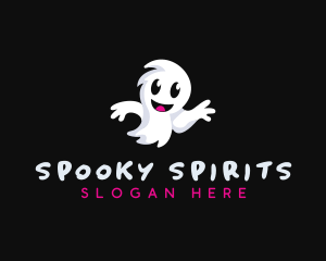 Halloween Ghost Spirit logo design