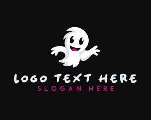 Cartoon - Halloween Ghost Spirit logo design