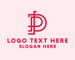 Modern Business Letter P logo design