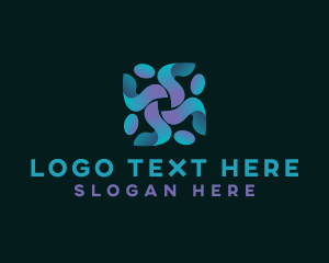 Social - Abstract People Charity logo design