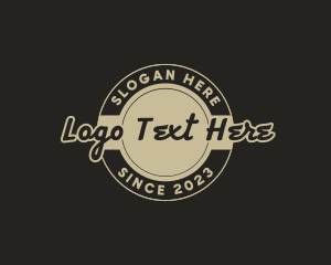 Hipster - Simple Round Business logo design