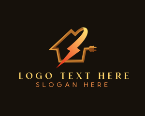 Plug Lightning Bolt House Logo