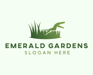 Grass Cutter Lawn Care logo design