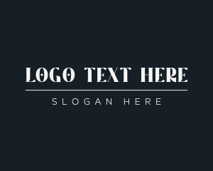 White - Classic Boutique Wordmark logo design