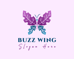 Butterfly Leaf Wings logo design