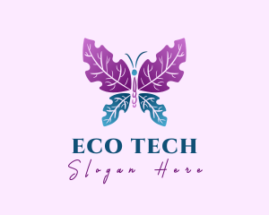 Ecosystem - Butterfly Leaf Wings logo design