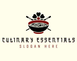 Noodle Cooking Culinary logo design