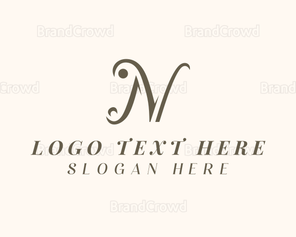Deluxe Business Letter N Logo
