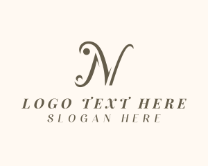 Elegant - Deluxe Business Letter N logo design