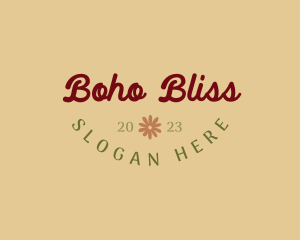 Retro Hippie Business logo design