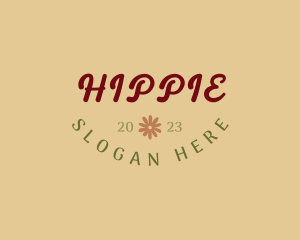 Retro Hippie Business logo design