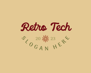 Retro Hippie Business logo design