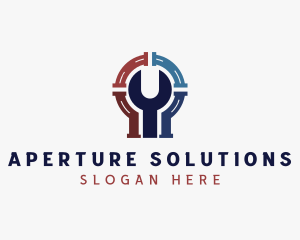 Plumbing Wrench Repair logo design