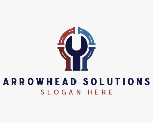 Plumbing Wrench Repair logo design