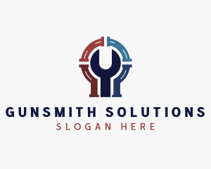 Plumbing Wrench Repair logo design