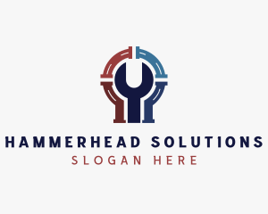 Plumbing Wrench Repair logo design