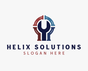 Plumbing Wrench Repair logo design