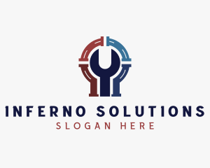 Plumbing Wrench Repair logo design