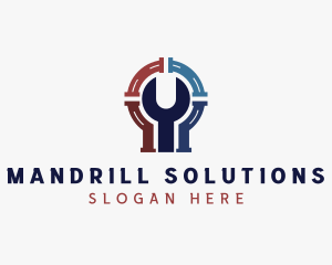 Plumbing Wrench Repair logo design