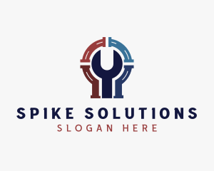 Plumbing Wrench Repair logo design