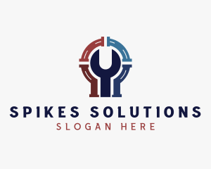 Plumbing Wrench Repair logo design