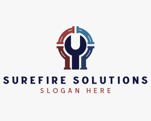 Plumbing Wrench Repair logo design