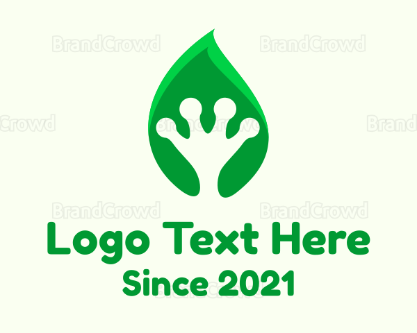 Leaf Frog Palm Logo
