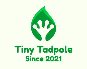 Tadpole - Leaf Frog Palm logo design