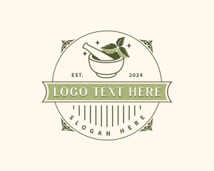 Kitchen Tools - Apothecary Mortar Pestle logo design