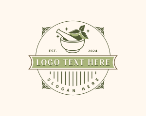 Craft Food - Apothecary Mortar Pestle logo design