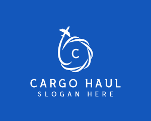 Logistics Courier Airplane logo design