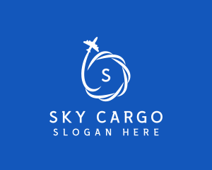 Logistics Courier Airplane logo design