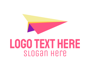 Coloful Paper Plane Logo