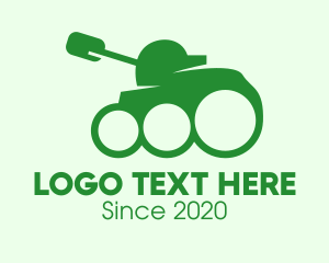 Army Military Tank logo design