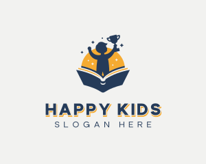 Kid Trophy Kindergarten logo design