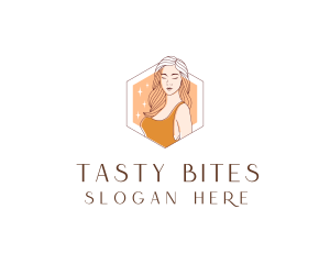 Beautiful Lady Fashion Logo