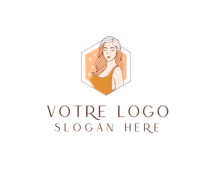 Beautiful Lady Fashion Logo