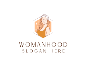 Female - Beautiful Lady Fashion logo design