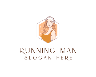 Beautiful Lady Fashion Logo