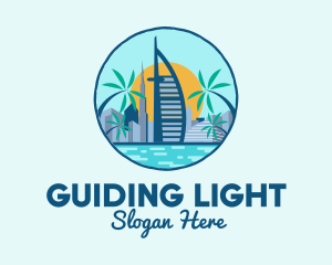 Dubai Building Landmark logo design