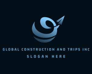 Global Plane Travel logo design