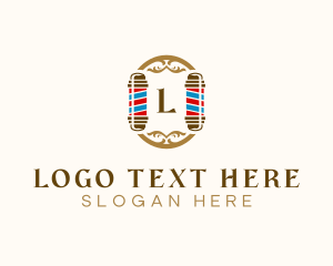 Elegant - Elegant Barber Pole logo design