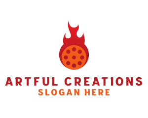 Create - Film Reel Flame logo design