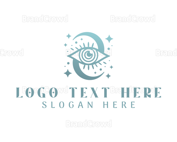 Boho Mystical Eye Logo